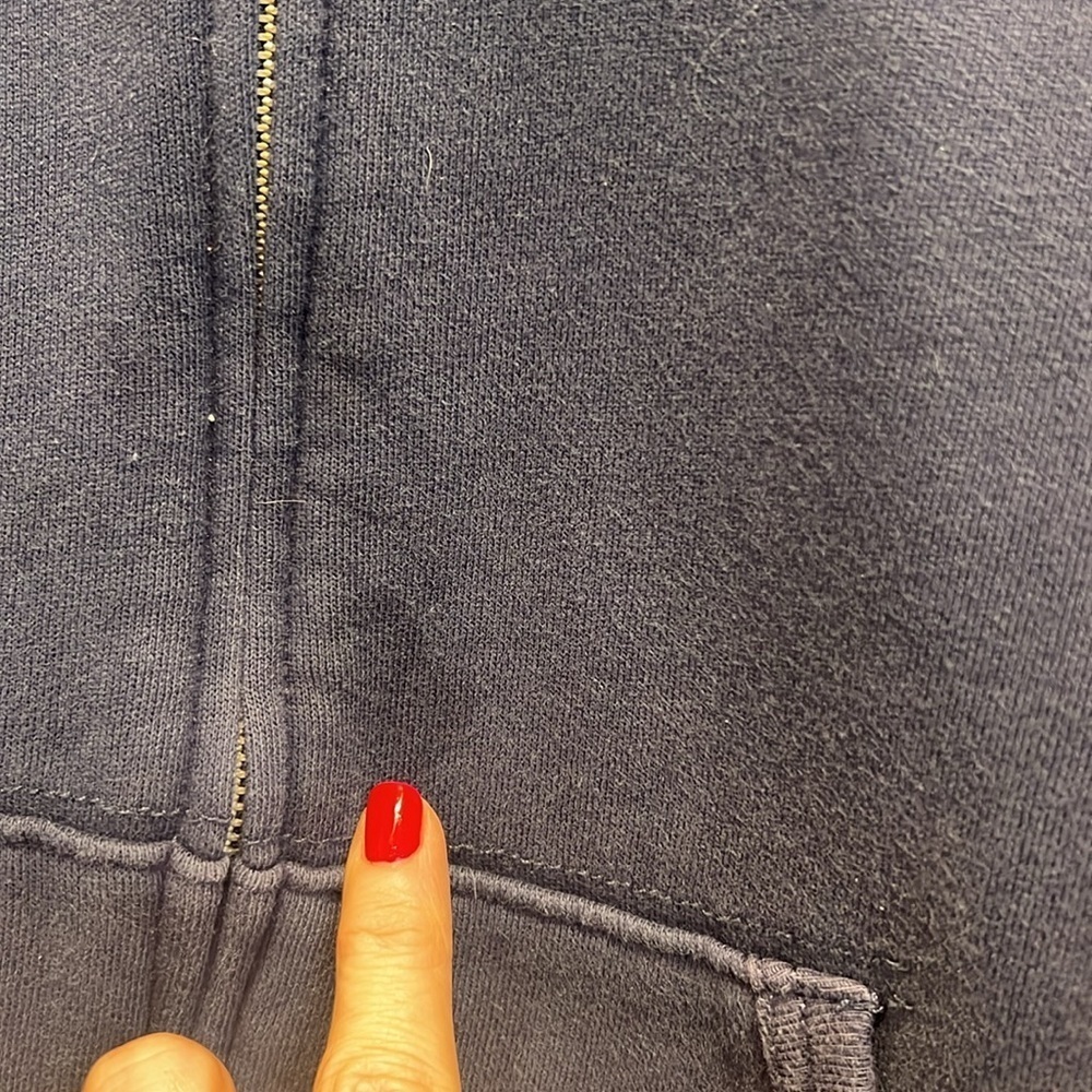 Polo Ralph Lauren navy blue zipper hoodie size XL (18-20). - Picture 9 of 9